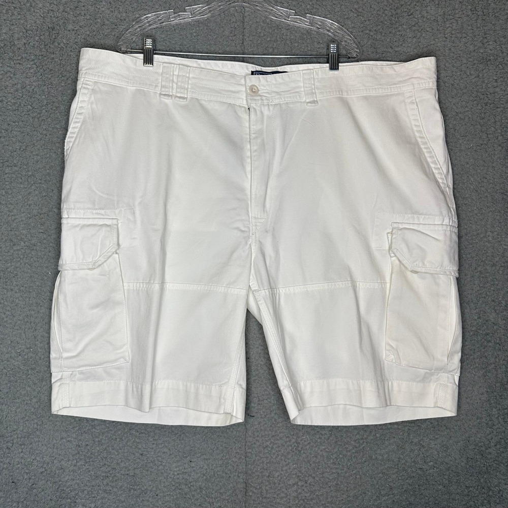 Polo Ralph Lauren Mens White Cotton Cargo Shorts Size 48 Classic Fit Utility